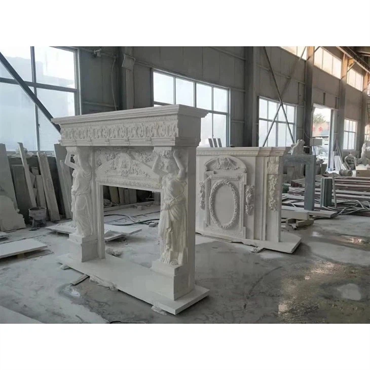 decorative marble fireplace