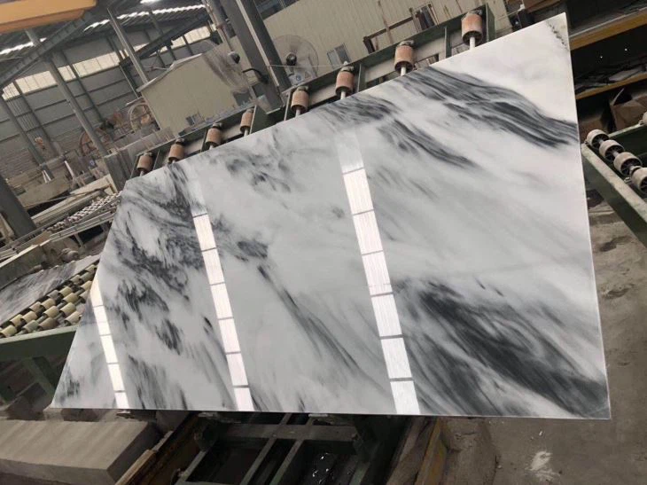 White Marble Ink Painting White Onyx Marble