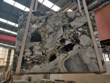 Laje de mármore verde de Jade de gelo