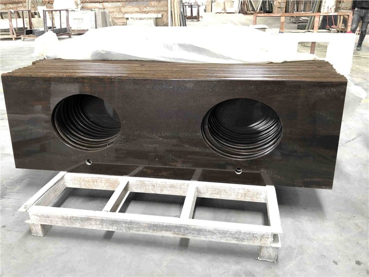 Desert Sand Brown Marble Slabs For Countertop
