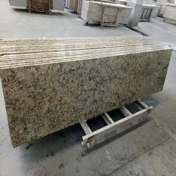Novas bancadas de azulejo para cozinha em granito dourado veneziano