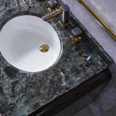 Granito labradorita cinza/preto/azul para laje/azulejo/bancada/ilha/banheiro/cozinha