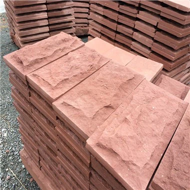 Bloco de arenito vermelho material de construção para ladrilhos de piso ladrilhos de parede