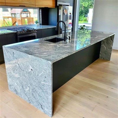 Laje de granito branco Visconde para parede/bancada/ilha